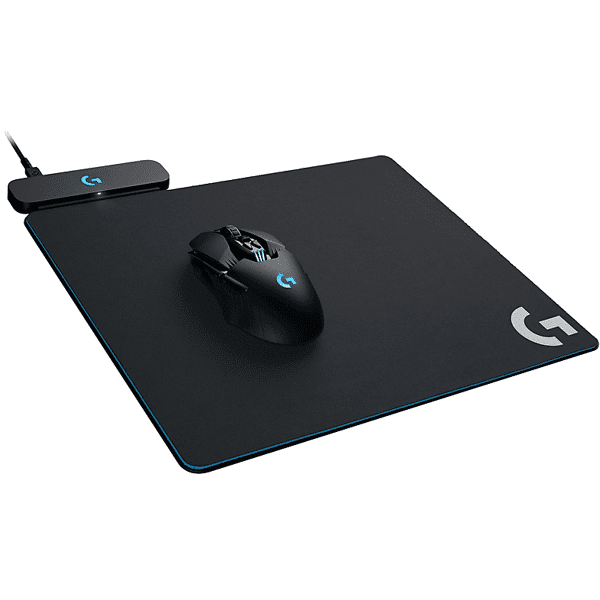 logitech tappetino gaming  power play charging