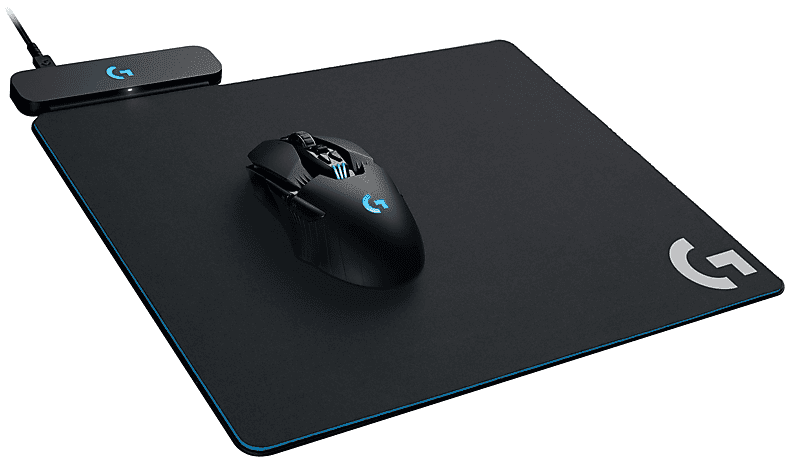 logitech tappetino gaming  power play charging