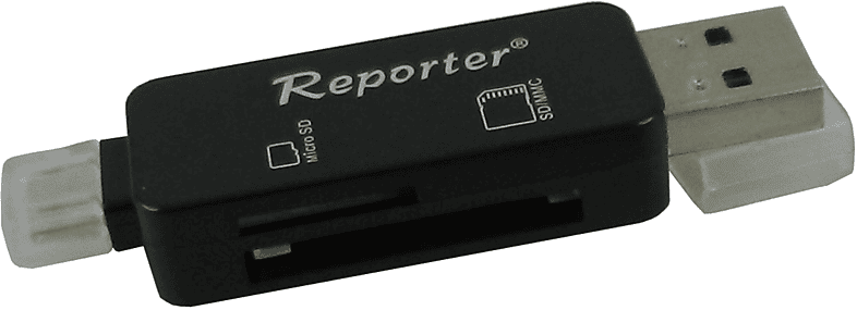 reporter lettore scheda sd/usb  card reader sd + micro