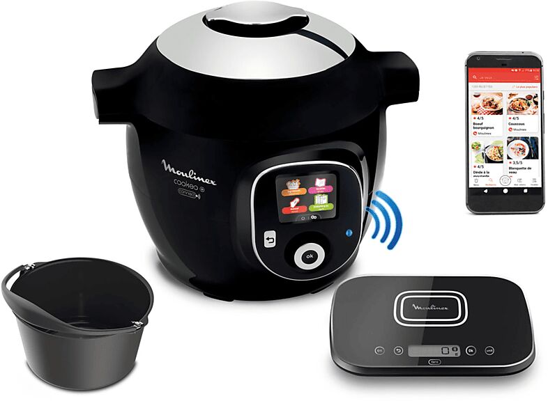 Moulinex COOKEO GRAMEEZ CE8598 MULTICOOKER, 1600 W, capacità ciotola 6 l, Nero