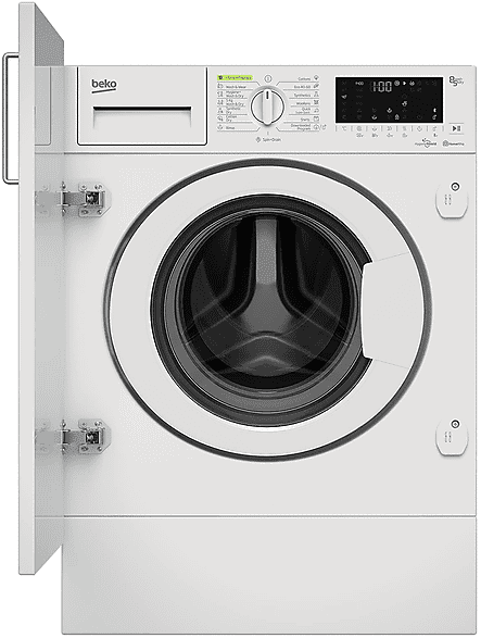 beko hitv8736b0ht lavasciuga incasso, caricamento frontale, 8 kg, 56 cm, classe c