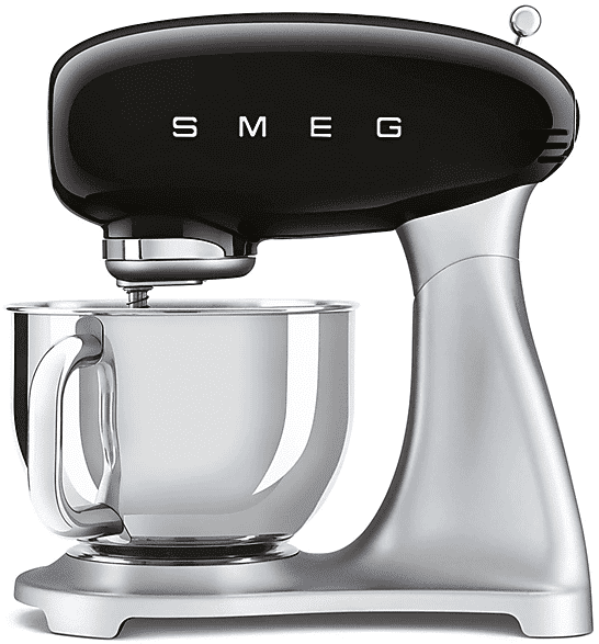 SMEG ROBOT DA CUCINA SMF02BLEU, capacità della ciotola 4,8 Liter, 800 W, Nero