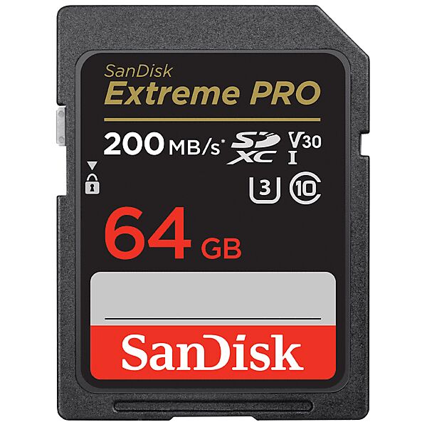 sandisk scheda di memoria  extreme pro v30 u3 64gb