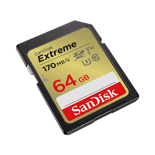 sandisk scheda di memoria  extreme v30 u3 64gb