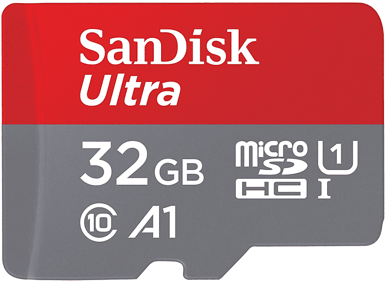 sandisk scheda di memoria  ultra a1 32gb + adatt