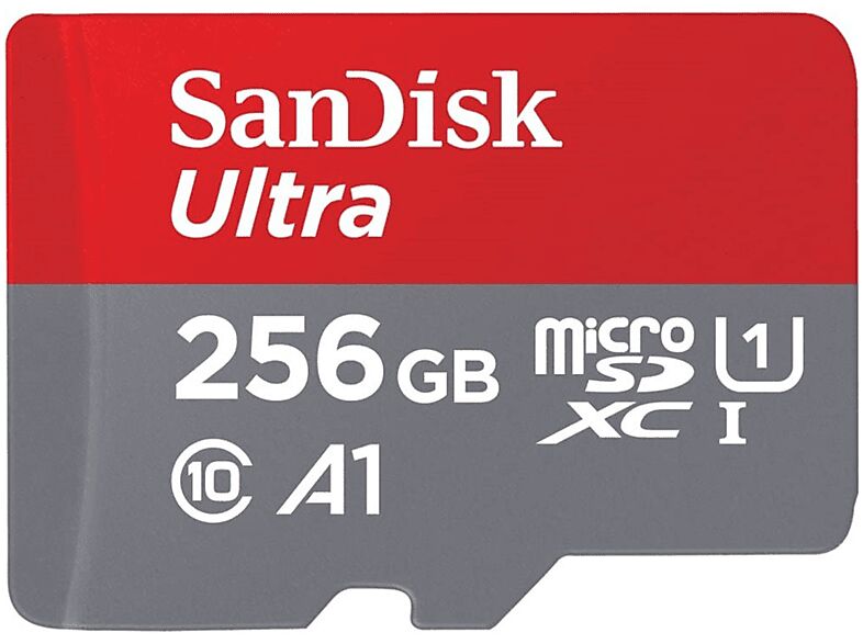 sandisk scheda di memoria  microsdxc 256gb + adap