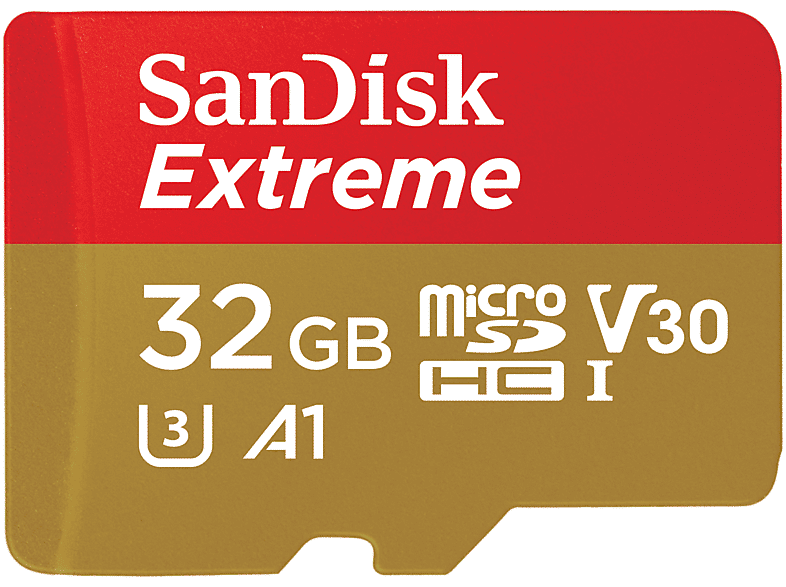 sandisk scheda di memoria  extreme a1 32gb + ada