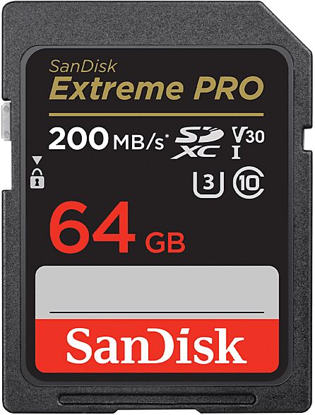 sandisk scheda di memoria  extreme pro v30 u3 64gb