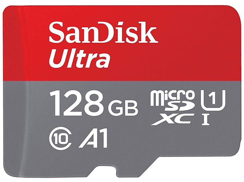 sandisk scheda di memoria  ultra 128gb + adattatore