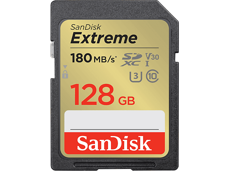 SanDisk SCHEDA DI MEMORIA  Extreme V30 U3 128GB