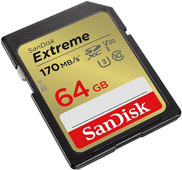 SanDisk SCHEDA DI MEMORIA  Extreme V30 U3 64GB