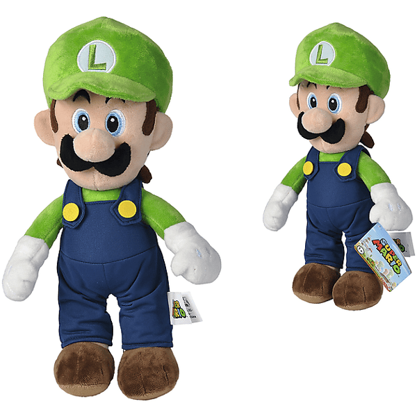 simba toys peluche  super mario luigi 30 cm 1 pz