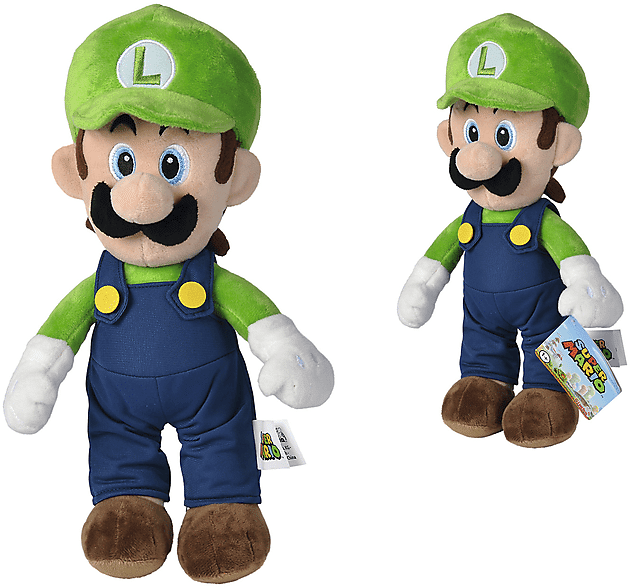 simba toys peluche  super mario luigi 30 cm 1 pz