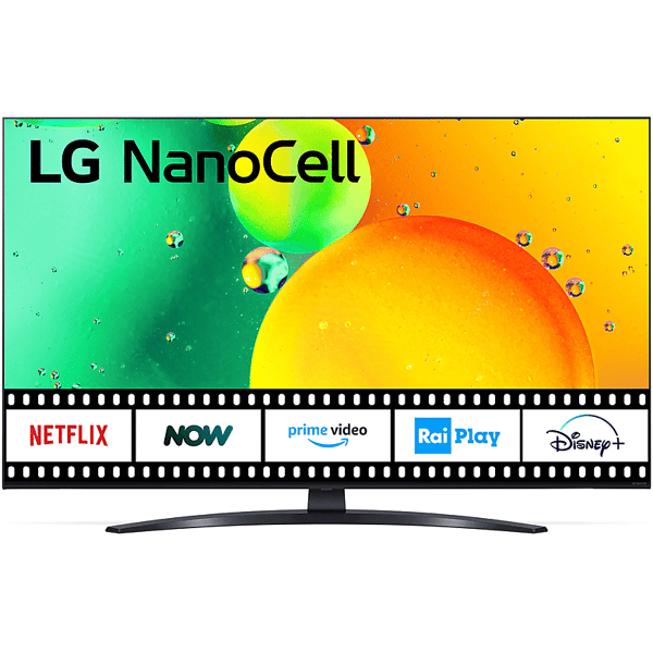 lg nanocell 43nano766qa 2022 tv lcd, 43 pollici, uhd 4k