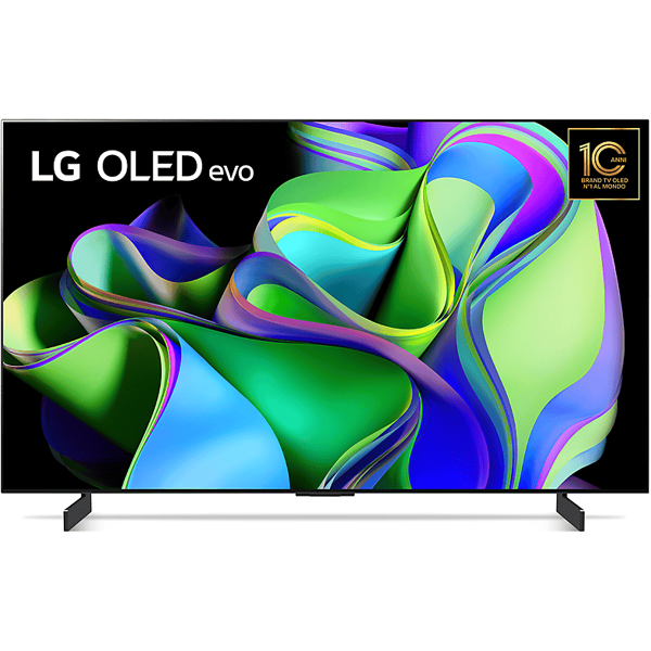 lg oled evo c3 oled42c34la tv oled, 42 pollici, 4k