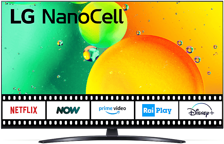 lg nanocell 55nano766qa 2022 tv led, 55 pollici, uhd 4k