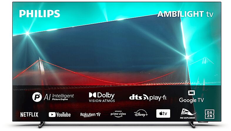 philips 48oled718/12 tv oled, 48 pollici, oled 4k