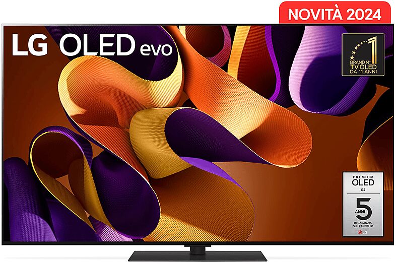 lg oled evo g4s oled65g46ls tv oled, 65 pollici, 4k