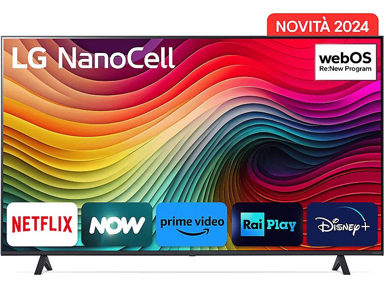 lg nanocell 50nano82t6b tv led, 50 pollici, uhd 4k