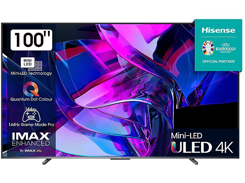 Hisense 100U7KQ TV LED, 100 pollici