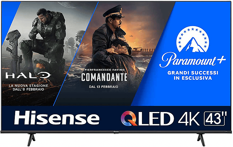 Hisense 43E7KQ TV QLED, 43 pollici, QLED 4K