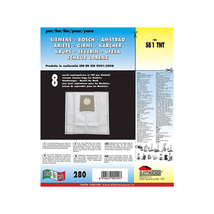 ELETTROCASA Confezione 8 sacchi aspirapolvere  SB 1 TNT
