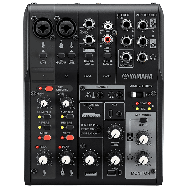 yamaha mixer usb  ag06mk2b