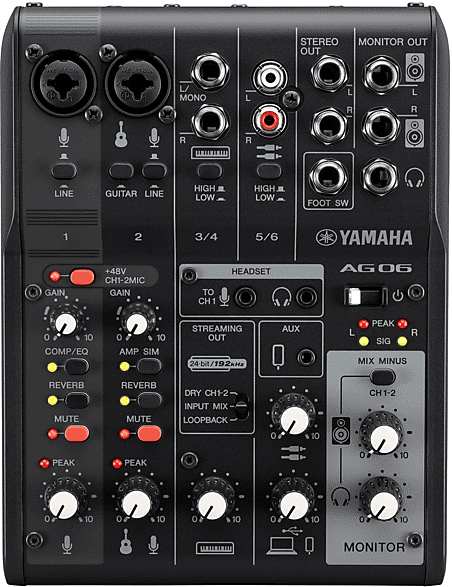 yamaha mixer usb  ag06mk2b