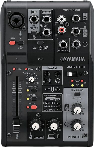 yamaha mixer usb  ag03mk2b