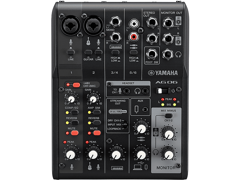 Yamaha Mixer USB  AG06MK2B