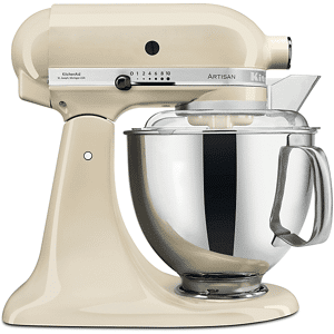 KitchenAid 5KSM175PSEAC IMPASTATRICE PLANETARIA, 300 W, capacità ciotola 4,8 l, CREMA