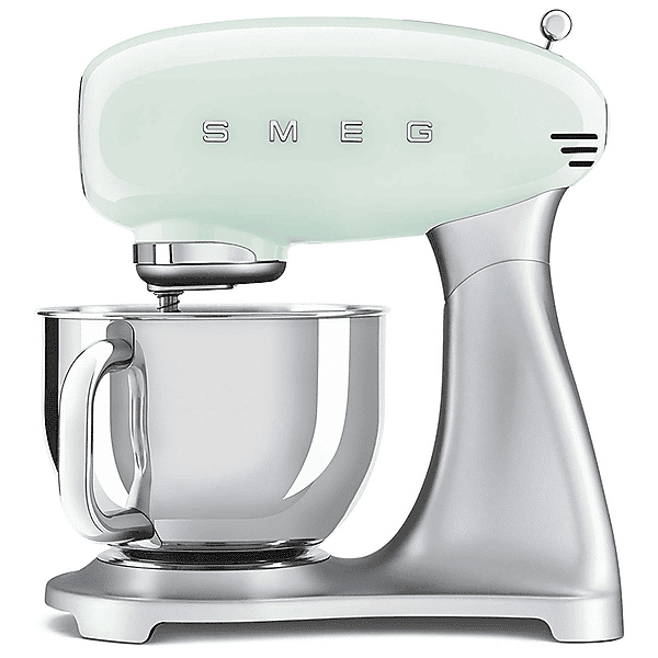 smeg smf02pgeu impastatrice planetaria, 800 w, capacità ciotola 4,8 l, verde pastello