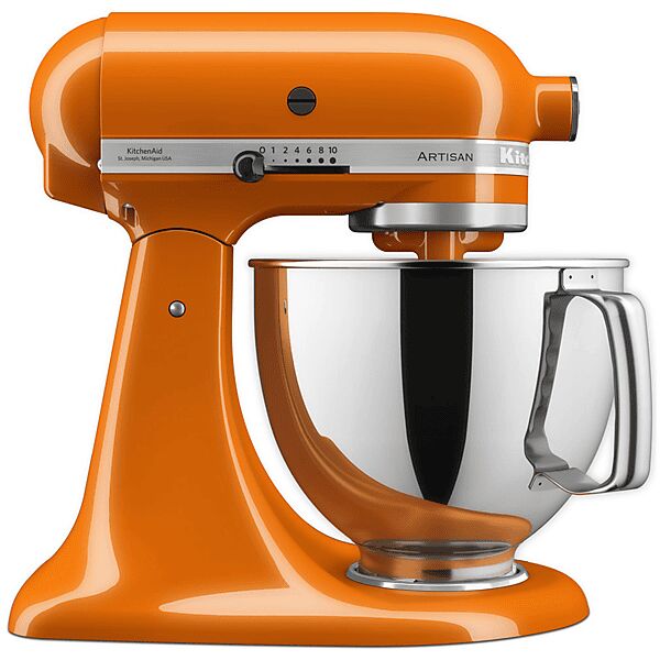 kitchenaid 5ksm175psehy impastatrice planetaria, 300 w, capacità ciotola 4,8 l, honey