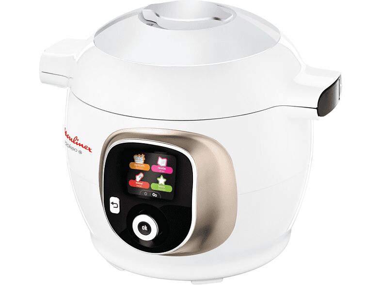 Moulinex COOKEO CE851A MULTICOOKER, 1600 W, capacità ciotola 6 l, bianco