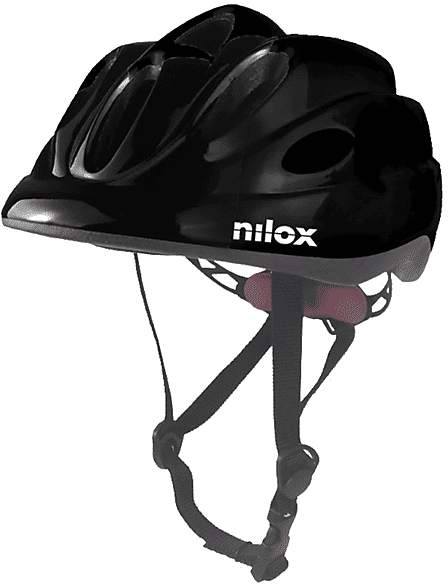 nilox casco bicicletta  helmet kid black led