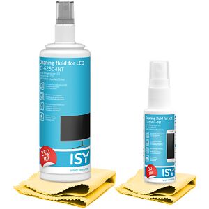 ISY SET PULIZIA SCHERMO  TV2SPRAY+2 PANNI