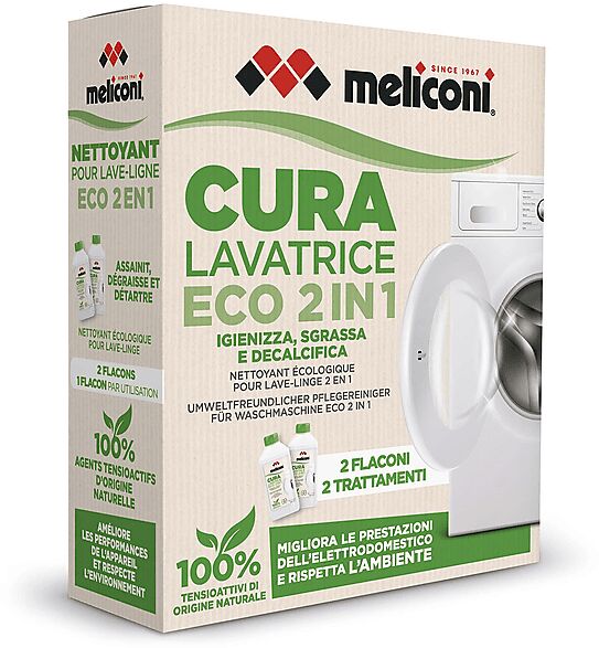 meliconi liquido pulizia e decalcificazione per lavatrice  cura lavatrice liq 2in1