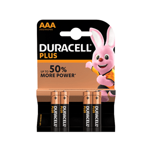 Duracell BATTERIE  PLUS POWER AAA 4PZ