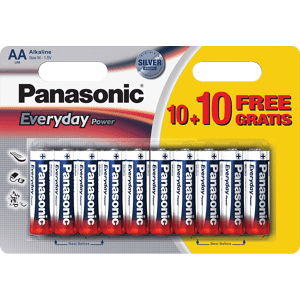 Panasonic BATTERIE  LR6EPS/20BW 10+10F