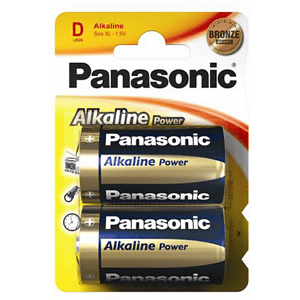 Panasonic BATTERIE  ALAKALINE POWER 2LR20