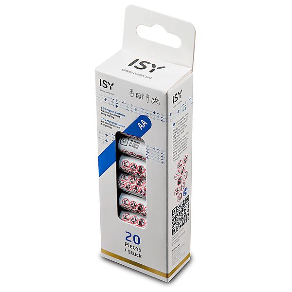 isy batterie  batterie aa lr06 mignon 20-pack