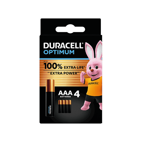 duracell batterie  optimum aaa b4