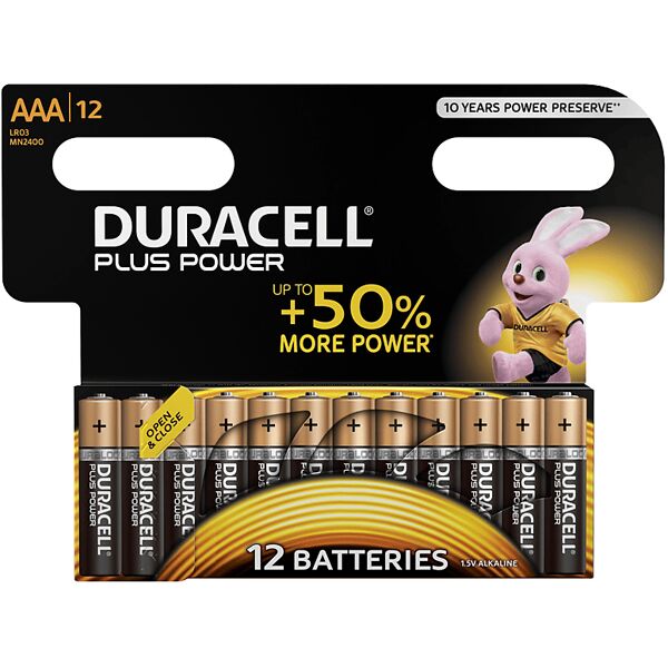 duracell batterie  b12 aaa plus