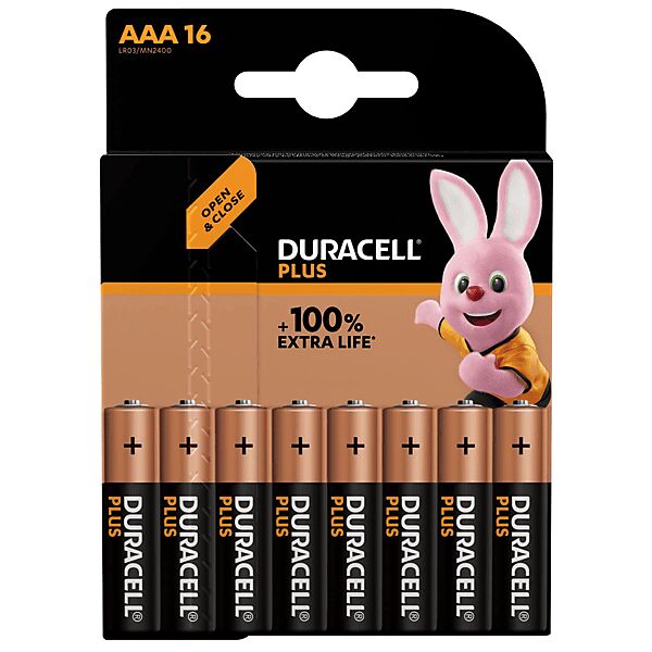 duracell batterie  plus 100 aaa b16