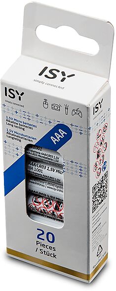 ISY BATTERIE  batterie AAA LR03 Micro 20-Pack