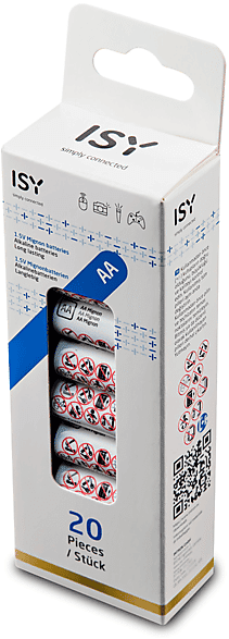 ISY BATTERIE  batterie AA LR06 Mignon 20-Pack