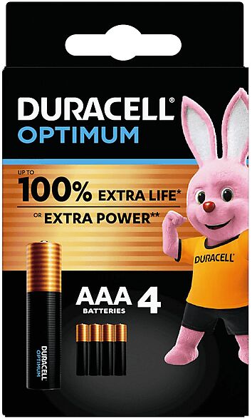 Duracell BATTERIE  OPTIMUM AAA B4