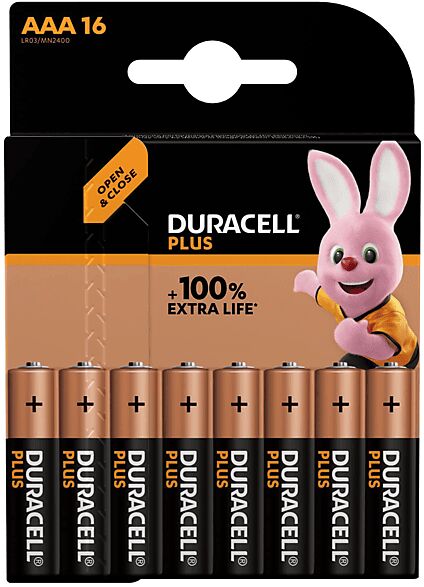 Duracell BATTERIE  PLUS 100 AAA B16