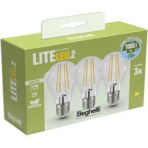 Beghelli LAMPADINA LED  3PZ FILED GOC 7WE27-6.5K