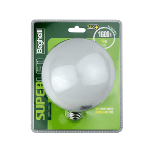 Beghelli LAMPADINA LED  SUPERLED GLOB 16W E27 6,5